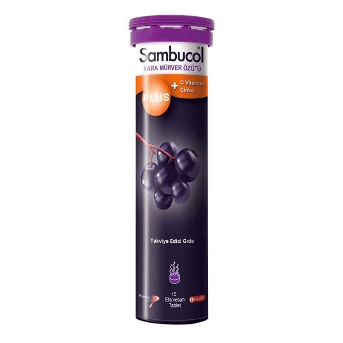 Sambucol Plus Vitamin C + Zinc 15 Efervesan Tablet
